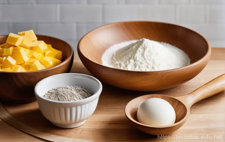 제과제빵 자격증 시험 준비물 체크리스트 - A serene and confident young woman, approximately 25 years old, with her hair neatly tied back, wear...