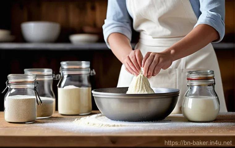 제과제빵 실무와 이론 차이점 - **Prompt:** A serene female baker, dressed in a tasteful and clean apron over casual clothing, is me...
